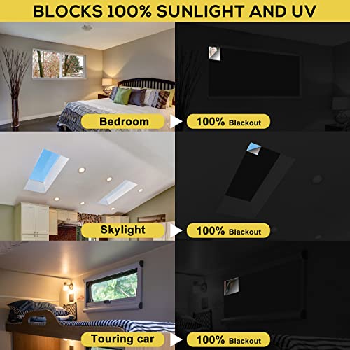 RUseeN Portable Blackout Shades (79" x 57") 100% Blackout Material - Like New
