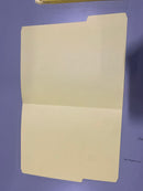 OFFICE DEPOT 2-TONE FILE FOLDERS, 1/3 CUT, LETTER SIZE, PACK OF 24 - YELLOW - Like New