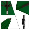 ASTELLA 11-FT ALUMINUM PUSH BUTTON TILT MARKET PATIO UMBRELLA -HUNTER GREEN - Like New