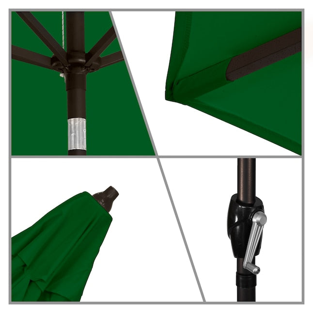 ASTELLA 11-FT ALUMINUM PUSH BUTTON TILT MARKET PATIO UMBRELLA -HUNTER GREEN - Like New