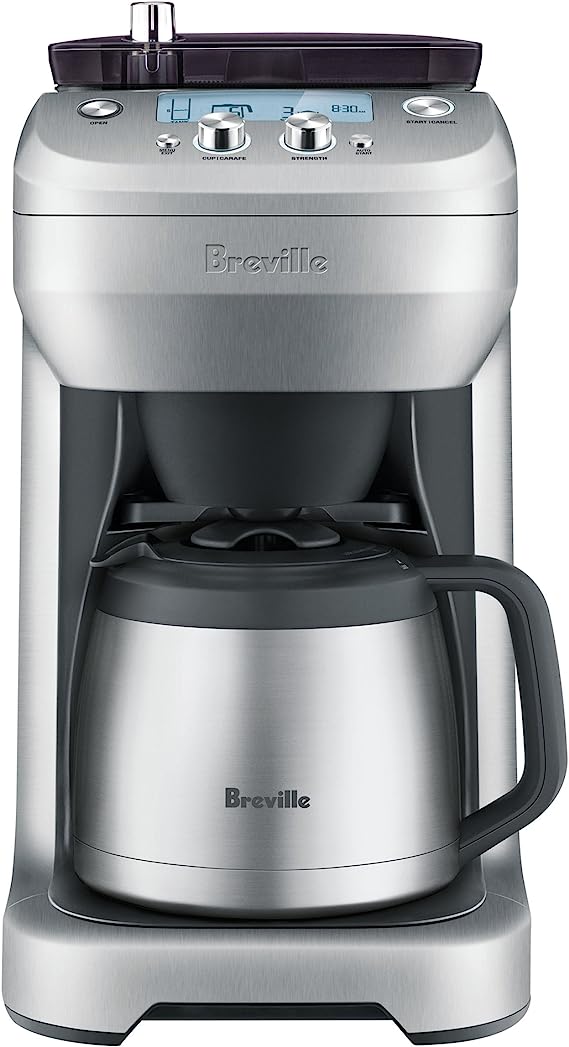 Breville Grind Control Coffee Maker 60Oz BDC650BSSUSC - Silver Stainless Steel Like New