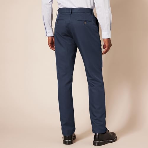 Amazon Essentials Men’s Slim-Fit Flat-Front Dress Pant Navy Size 31 x 32 - Brand New