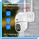 HISEEU 2K 3MP PTZ SECURITY CAMERA OUTDOOR WIFI CAMERA - WHITE - Like New
