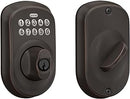 Schlage BE365PLY716 Plymouth Keypad Deadbolt Electronic Keyless - Aged Bronze - Like New
