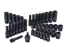 DEWALT 42PC 3/8IN DRIVE METRIC IMPACT SOCKETS SET - BLACK - Brand New