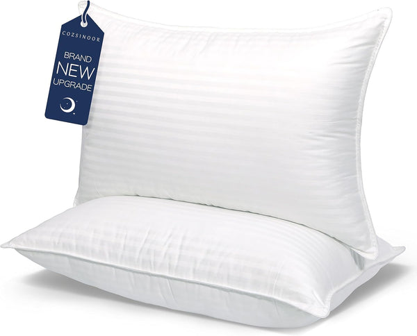 COZSINOOR BED PILLOWS FOR SLEEPING [PACK OF 2] COZY DREAM SERIES - WHITE - Brand New