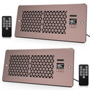 MATULSA Register Booster Fan 2-Pack, 4" x 10" Register, Remote Control - Bronze - Like New