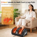TISSCARE FOOT MASSAGER SHIATSU FEET MASSAGER HEAT PLANTAR FASCIITIS - BLACK - Like New