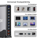 HONGYEE YMX-800W USB C CHARGER BLOCK 800W CHARGING STATION, 10 PORT FAST CHARGER - Like New