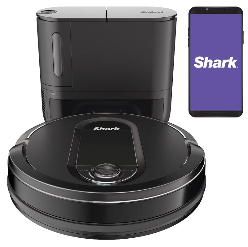Shark Robot Vacuum - Self Emptying with Base - black - Like New