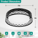 TOBUSA 36W LED Ceiling Lights, Industrial Flush Mount 2 Pack - Black - Brand New