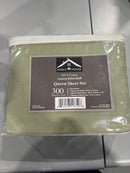 NOBLE HOUSE QUEEN 300 THREAD COUNT SHEET SET - GREEN - Like New