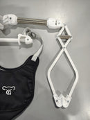 G TALECO GEAR BABY JUMPER, BABY JUMPER DOORWAY ADJUSTABLE STRAP - BLACK/WHITE - Like New