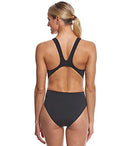 AQUA SPHERE MICHAEL PHELPS SOLID MID BACK SWIMSUIT - SIZE: WOMEN 30 - BLACK - Like New