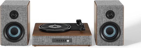 Crosley CR7020A-GY Aria 3-Speed Bluetooth Turntable with Stereo Speakers - Gray Like New