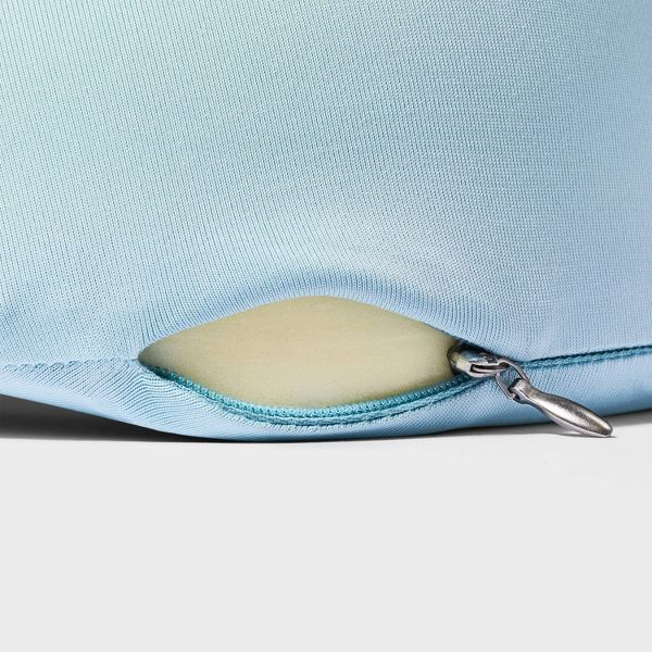 OPEN STORY NECK PILLOW AND EYE MASK 2PC SET - MUDDY AQUA - Brand New