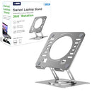 UNCAGED ERGONOMICS SWIVEL LAPTOP STAND FOR ADJUSTABLE COMPUTER IPAD - SILVER - Like New