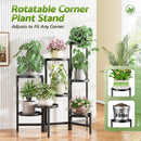 NQW "8-TIER METAL PLANT STAND FOLDING DISPLAY FOR MULTIPLE PLANTS" - BLACK - Like New