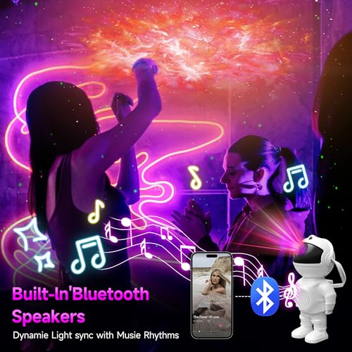 BOJUK ASTRONAUT GALAXY PROJECTOR STAR PROJECTOR GALAXY LIGHT - WHITE - Like New