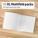 Amazon Basics 2-Ply White XL Multifold Paper Towels 115 Sheets - 16 Packs - Brand New