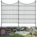 10 Panels Garden Fence Dog Fence Outdoor for Yard, 32in H x 23.6ft L - Black - Like New