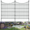 10 Panels Garden Fence Dog Fence Outdoor for Yard, 32in H x 23.6ft L - Black - Like New