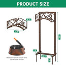 Gardguard Garden Hose Holder Thick Metal Hose Holder Freestanding - Bronze - Like New