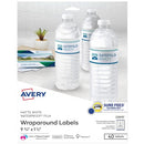 AVERY DURABLE WATERPROOF WRAPAROUND RECTANGLE LABELS, 1-1/4" X 9-3/4", NEW - Brand New