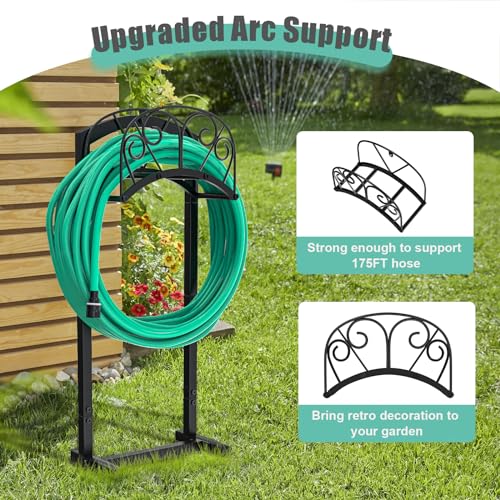 GREENER Garden Hose Holder(4 support feet), Detachable Water Hose Holder - Like New