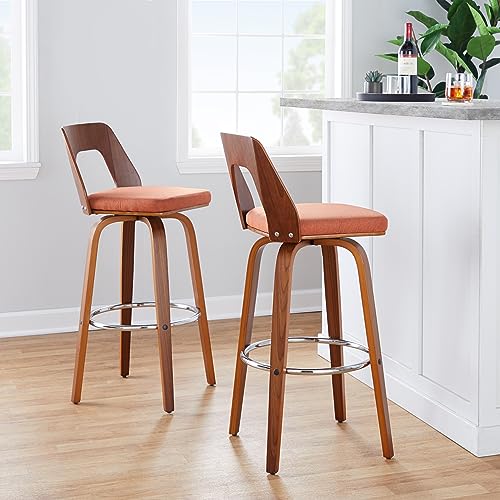 LumiSource Trilogy 30" Bar Stool, Bar Chairs, Swivel Bar Stools, Bar Stools - Like New
