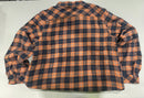 EURO JOY MEN'S FLANNEL SHERPA-LINED SHIRT JACKET - SIZE: MEN 2XL - GOLD/BLACK - Brand New