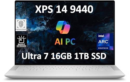 XPS 9440 14.5" FHD+ U7-155H 16GB 1TB SSD FPR Win 11 Pro PLATINUM - Brand New