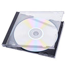 Maxtek 10.4 mm Standard Single Clear CD Jewel Case, 100 Pack - Black Tray - Brand New