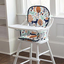 Carousel Designs Navy and Orange Woodland High Chair Pad - Brand New