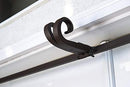 Front Door Garland Hanger Adjustable Heavy-Duty Cast Iron (Double, Brown) - Brand New