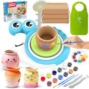 DCVREDF POTTERY WHEEL KIDS 3 CLAY KITS PAINTING SUPPLIES COMPLETE - BLUE/WHITE - Like New