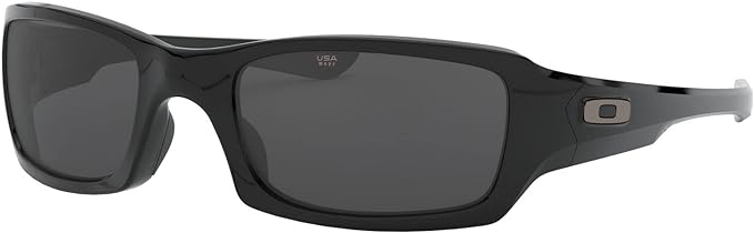 OAKLEY Fives Squared MENS Sunglasses - GREY LENSES AND POLISHED BLACK FRAME Like New