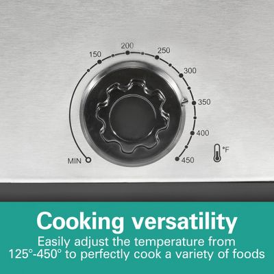 HAMILTON BEACH ROASTER OVEN 22QT SLOW COOKER & TURKEY ROASTER, 1450W, BLACK - Like New