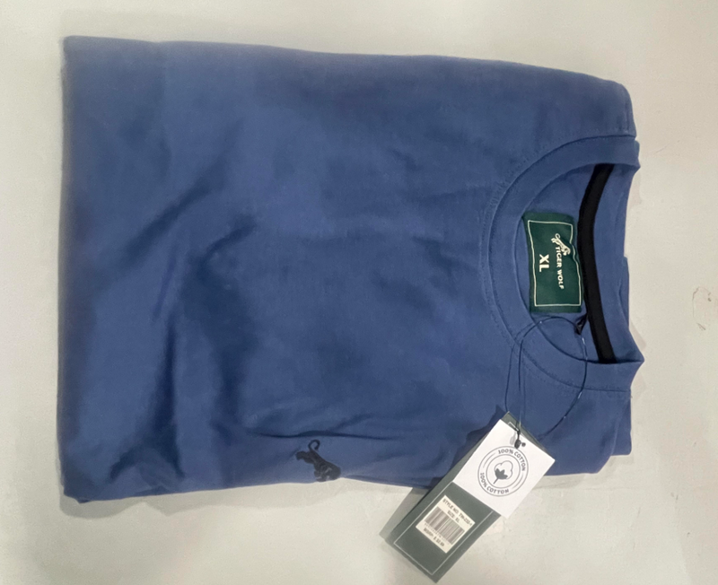 TIGER WOLF CREW SHIRT - SIZE: MEN XL - NAVY - Like New