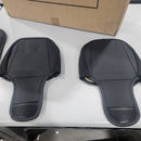 KIVAGURU LEATHER SEAT COVERS PREMIUM FAUX CAR SEAT COVERS PROTECTORS - BLACK/RED - Like New