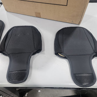 KIVAGURU LEATHER SEAT COVERS PREMIUM FAUX CAR SEAT COVERS PROTECTORS - BLACK/RED - Like New