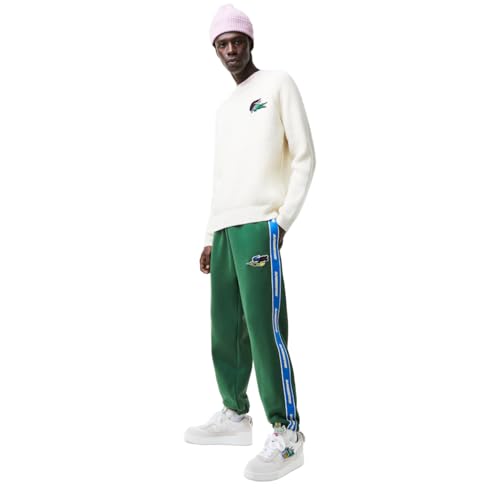 XH1466-51-132 LACOSTE MEN'S BRANDED BAND SWEATPANTS GREEN SIZE L - Brand New