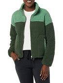 AMAZON ESSENTIALS WOMEN'S LONG SLEEVE FLEECE ZIP-UP SHERPA - XS - DG/SGS - Brand New