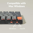 KEYCHRON K3 V2 84 KEYS MECHANICAL KEYBOARD RED SWITCH - BLACK - Like New