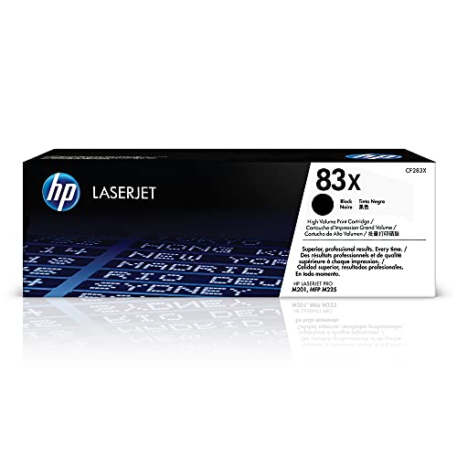 HP 83X Black High-yield Toner Cartridge Work HP LaserJet Pro M201 CF283X - Black - Brand New