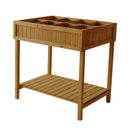 VegTrug 8 Pocket Herb Garden, Wooden Herb Planter with Herb Snips -Natural - Like New