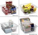 Sorbus Large Wire Pantry Baskets Metal Freezer Storage Bin 4-Pack B093CJ5PHJ - Brand New
