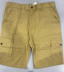 ROAMING SOUL MEN'S COTTON FLEX STRETCH CARGO SHORTS SIZE 36 - KHAKI - Brand New