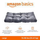 Amazon Basics Washable Cat and Dog Bed Cozy Crate Pad for Large Dogs Gray - Brand New