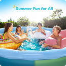 Valwix 12ft x 33in Inflatable Above Ground Swimming Pool - B09MRK4FHJ - Like New